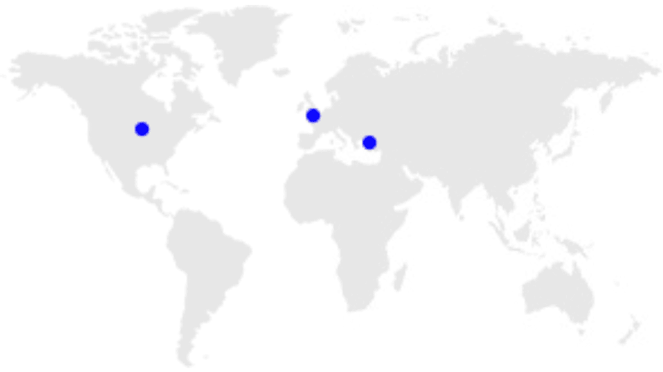 Point on 'Global' in world map