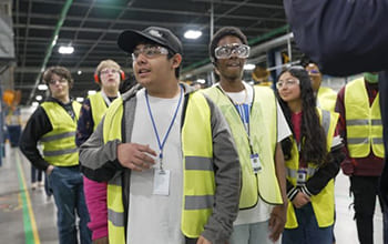 A factory tour for students from Newberry High School